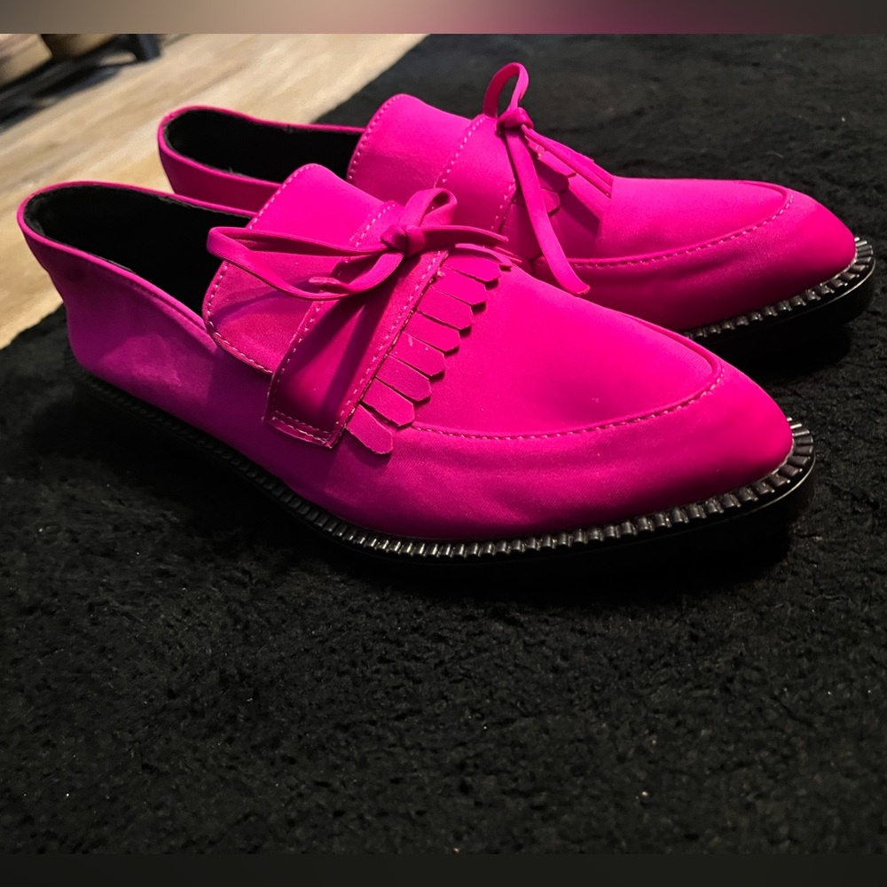 SHEIN Hot Pink Loafers